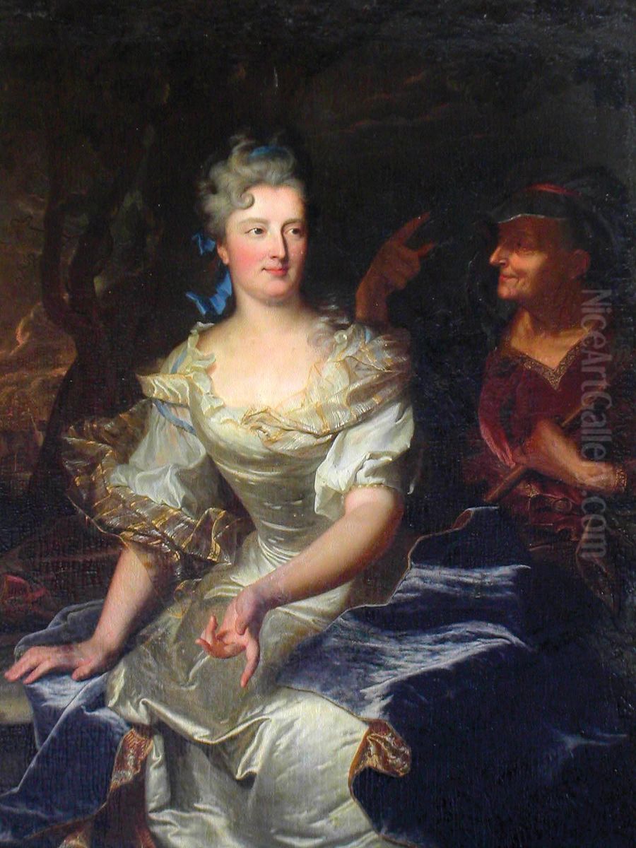 Portrait of Marie-Anne Varice de La Ravoye, nee de Valieres Oil Painting by Hyacinthe Rigaud