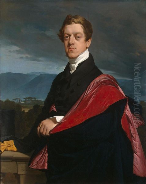 Portrait of Count Nikolay Guryev Oil Painting by Jean-Auguste-Dominique Ingres