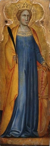 St Catherine Oil Painting by Andrea Di Bartolo