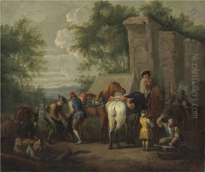 Cavaliers setting off on a journey