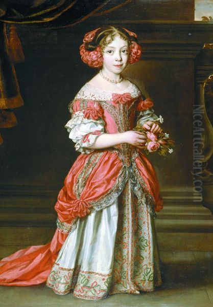 Portrait of Pietro Banchieri dressed as a 'belle' Oil Painting by Jacob Ferdinand Voet