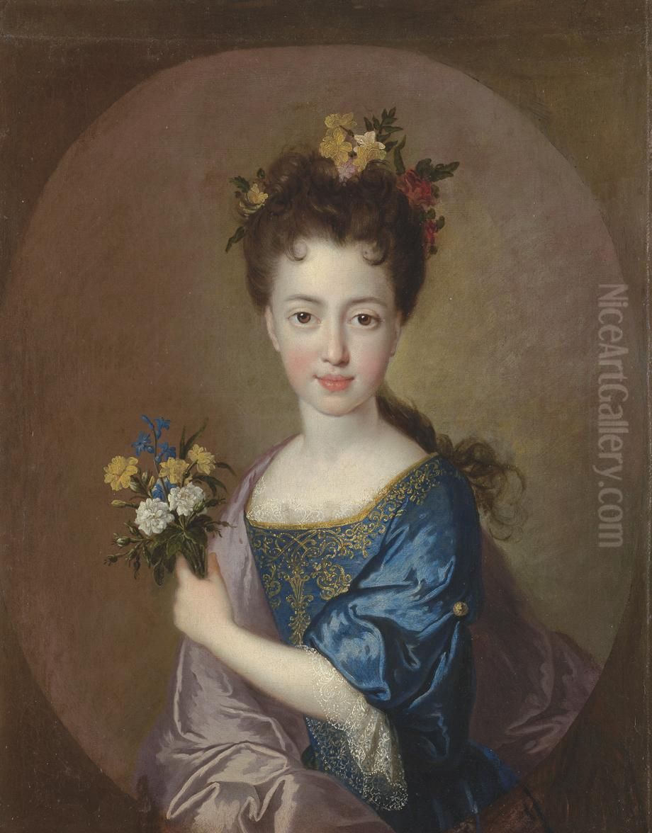 Portrait ofLouisa Maria Stuart(1692-1712) Oil Painting by Francois de Troy