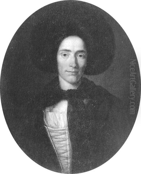Bildnis Anna Margaretha Stettler-Stettler. Oil Painting by Johannes Dunz