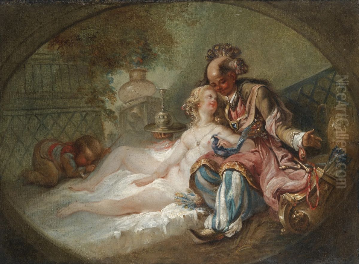 The Turk in Love Oil Painting by Francois Eisen