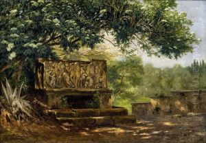 Romischer Sarkophag auf der Via Appia