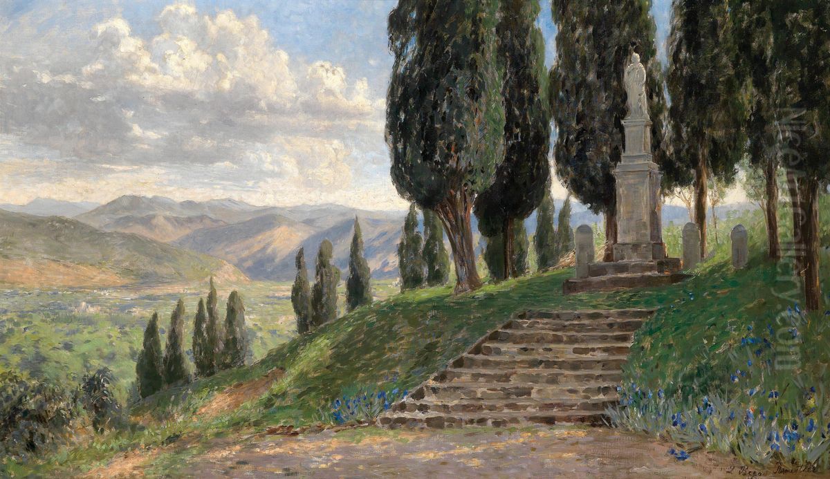 Toskanische Landschaft Oil Painting by Luise Begas-Parmentier