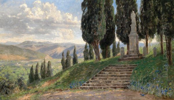 Toskanische Landschaft Oil Painting by Luise Begas-Parmentier