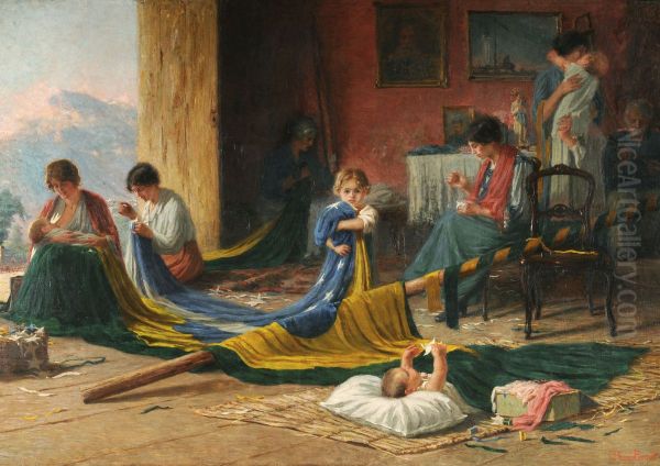 Homeland Oil Painting by Pedro Bruno