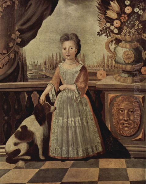 Portrait of Eleonor Darnhall Oil Painting by Julius Engelhardt Kuhn