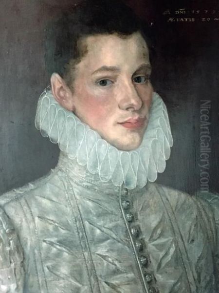 Portrait of Thomas Smythe jr. (c. 1558-1625) Oil Painting by Cornelis Ketel