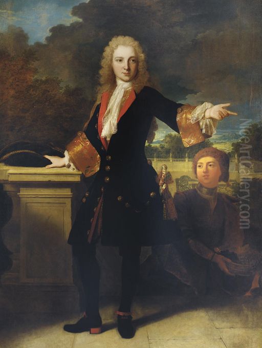 Portrait of Jean-Baptiste de Roll-Montpellier Oil Painting by Robert Gabriel Gence