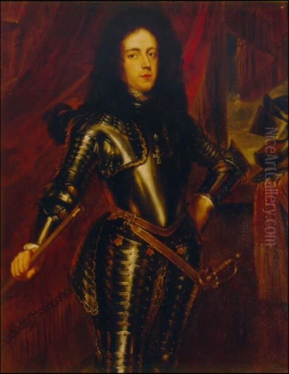 Portrait of Hendrik Casimir II, vorst van Nassau-Dietz (1657-1696) Oil Painting by Lancelot Volders Portrait of Hendrik Casimir II, vorst van Nassau-Dietz (1657-1696) Oil Painting by Lancelot Volders