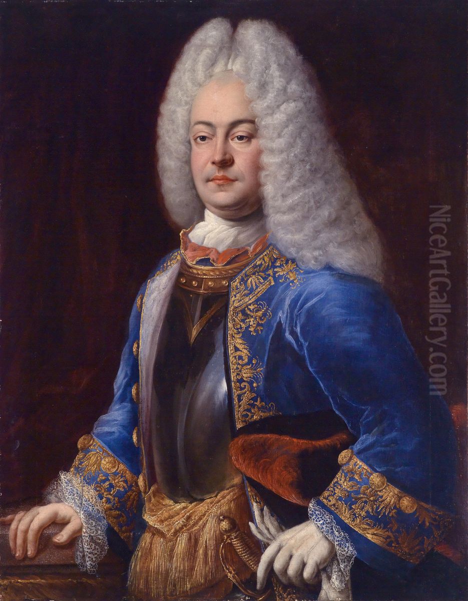 George Albert, Prince of East Frisia (1690-1734) Oil Painting by Johann Conrad Eichler