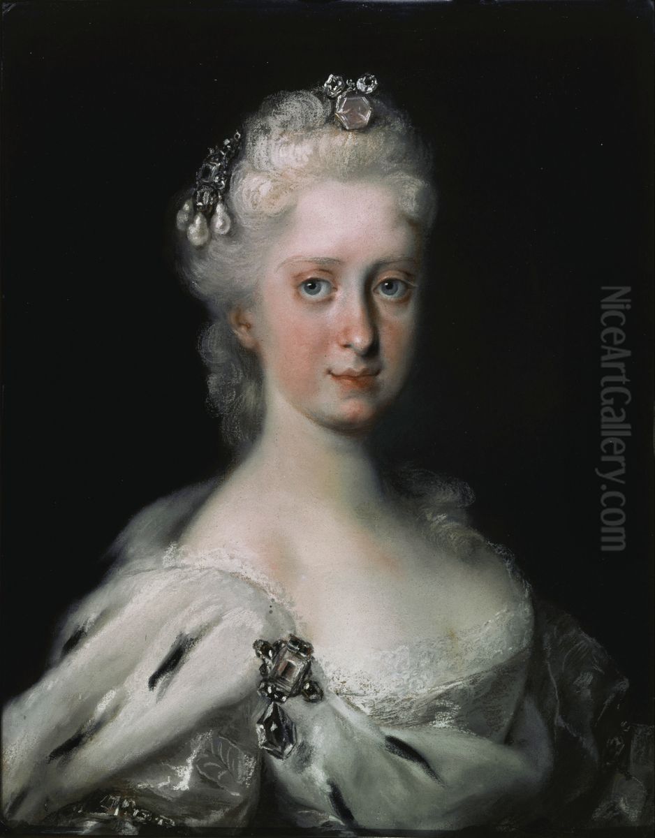 Portrait ofMaria Josepha of Austria(1699-1757) Oil Painting by Rosalba Carriera