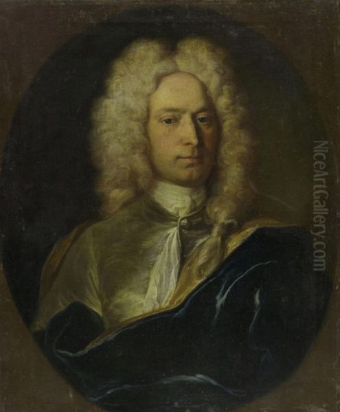 Bildnis eines Unbekannten Oil Painting by Johann Rudolf Huber
