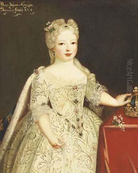 The Infanta Maria Anna Victoria of Spain Oil Painting by Pierre Gobert