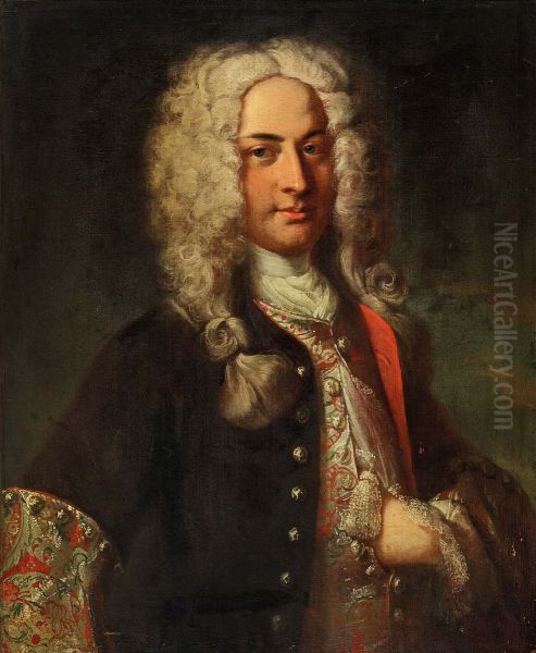 Portrait of Niklaus Sigmund Steiger Oil Painting by Johann Rudolf Huber
