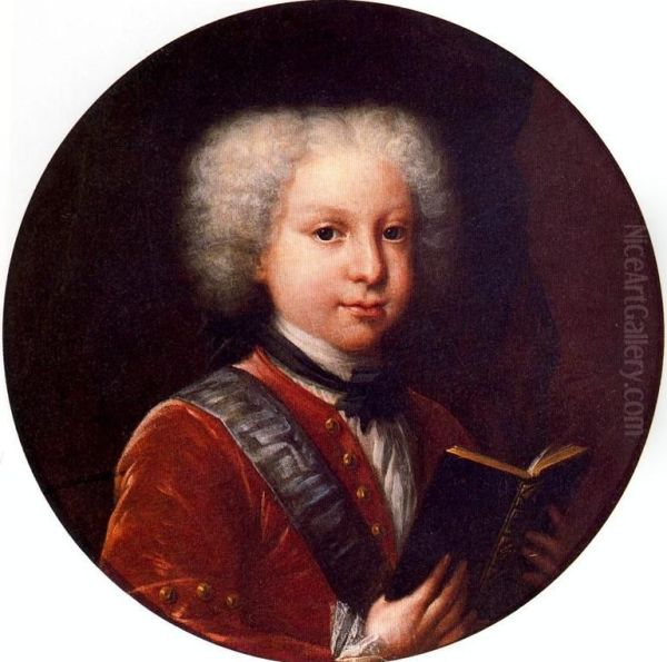 Felipe de Borbon y Farnesio, infante de Espana y duque de Parma Oil Painting by Miguel Jacinto Melendez