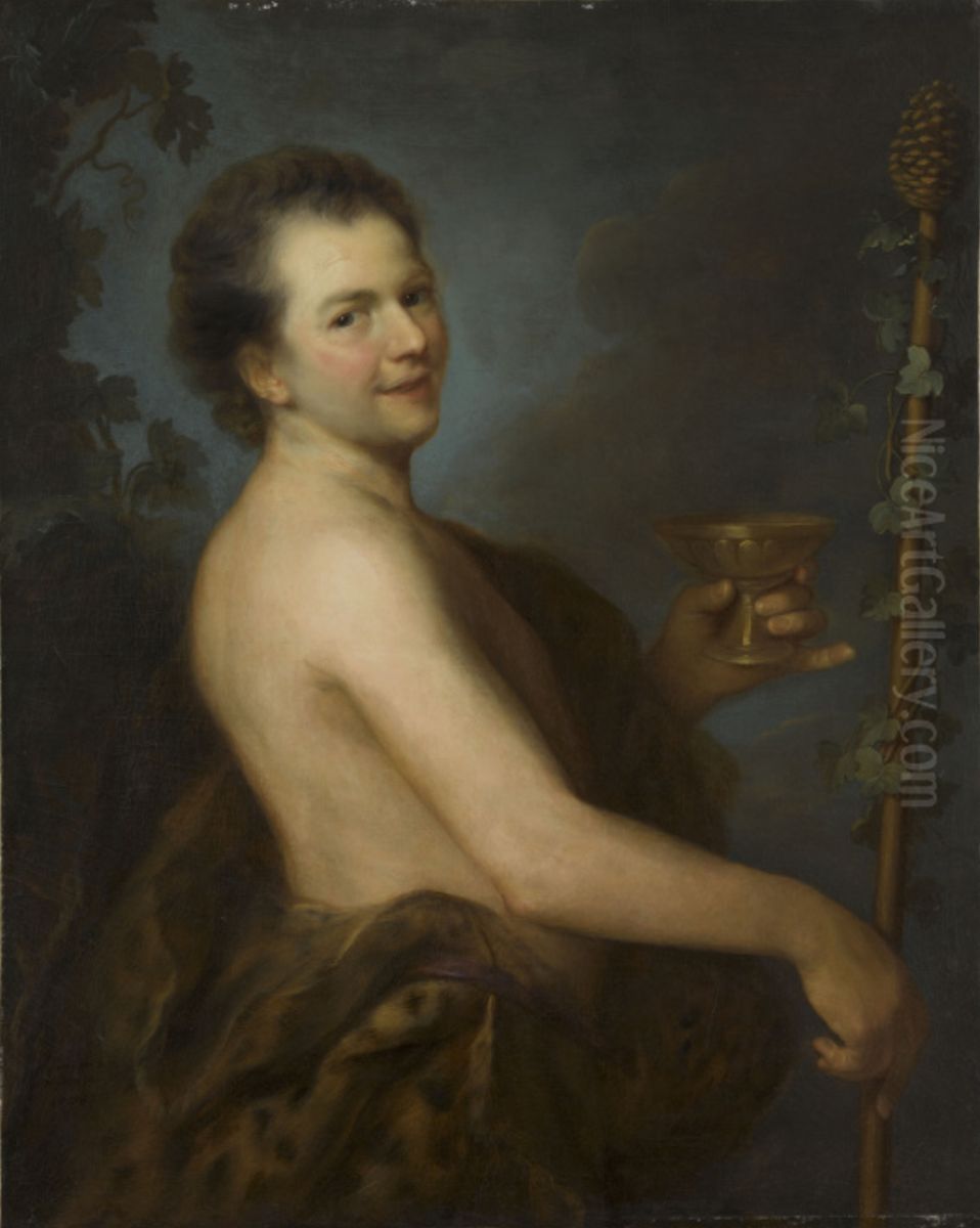 Autoportrait en Bacchus Oil Painting by Alexis Grimou