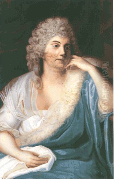 Portrait ofPrincess Sophie Caroline of Brunswick-Wolfenbuttel(1737-1817), wife of Frederick, Margrave of Brandenburg-Bayreuth Oil Painting by Unidentified painter