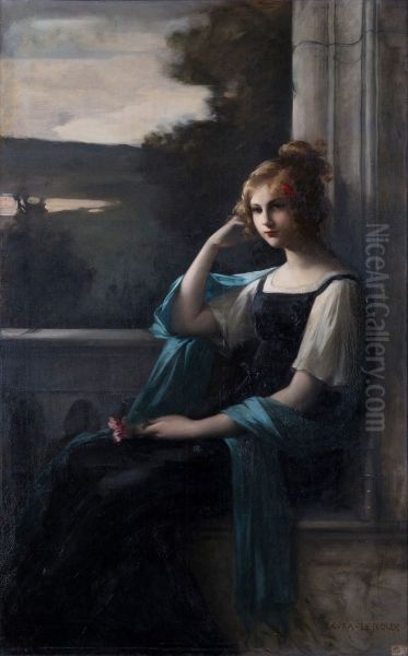 L'Attente Oil Painting by Laura Leroux-Revault