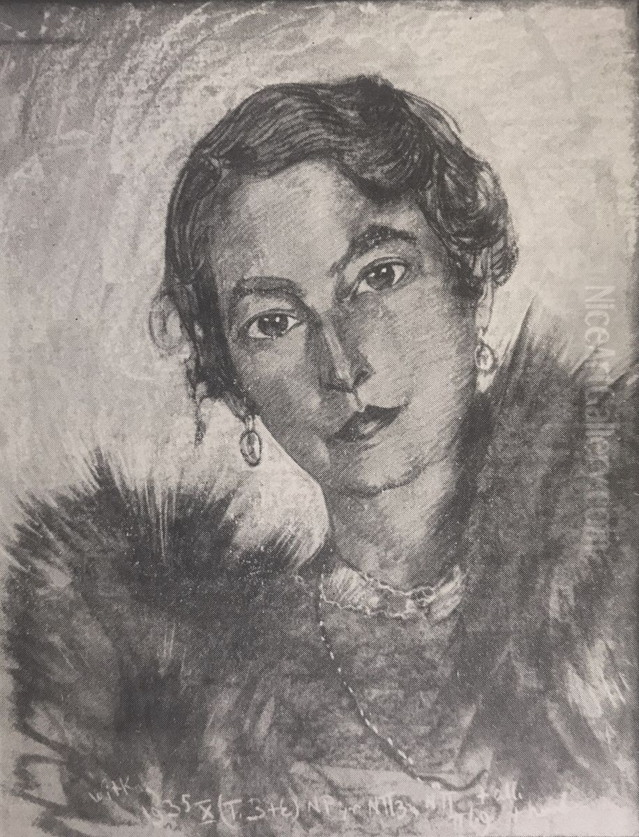 Portret Anny Szarskiej Oil Painting by Stanislaw Ignacy Witkiewicz (Witkacy)