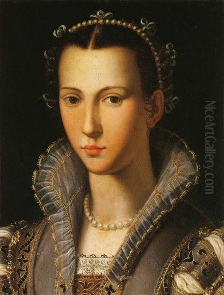 Portrait of a woman Oil Painting by Bronzino