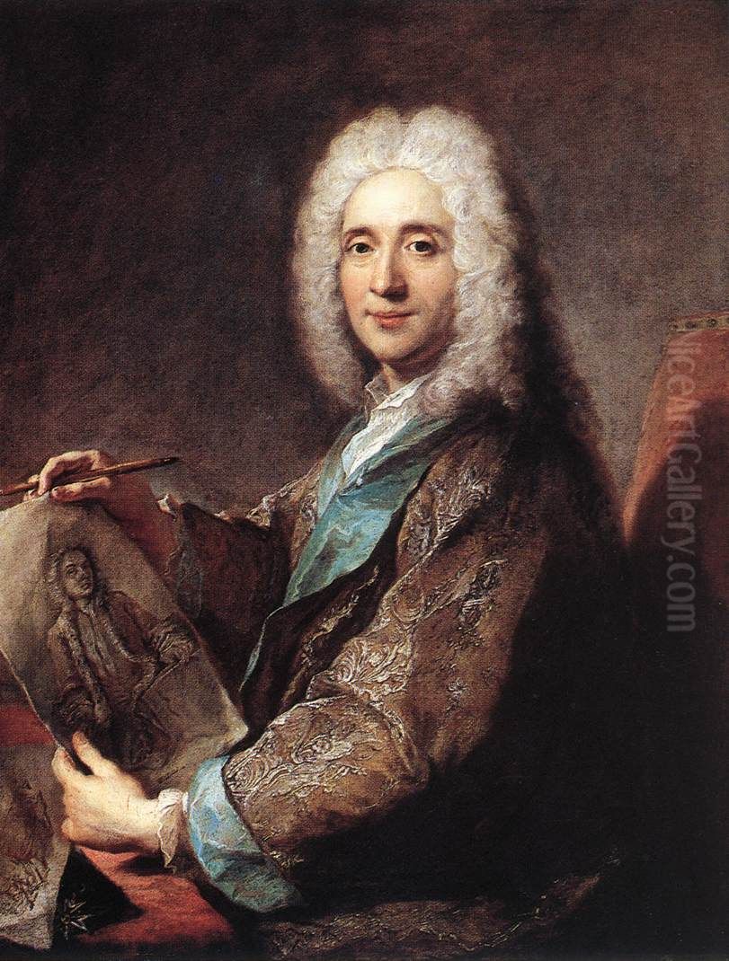 Portrait of Jean de Jullienne (1686-1766) Oil Painting by Francois de Troy