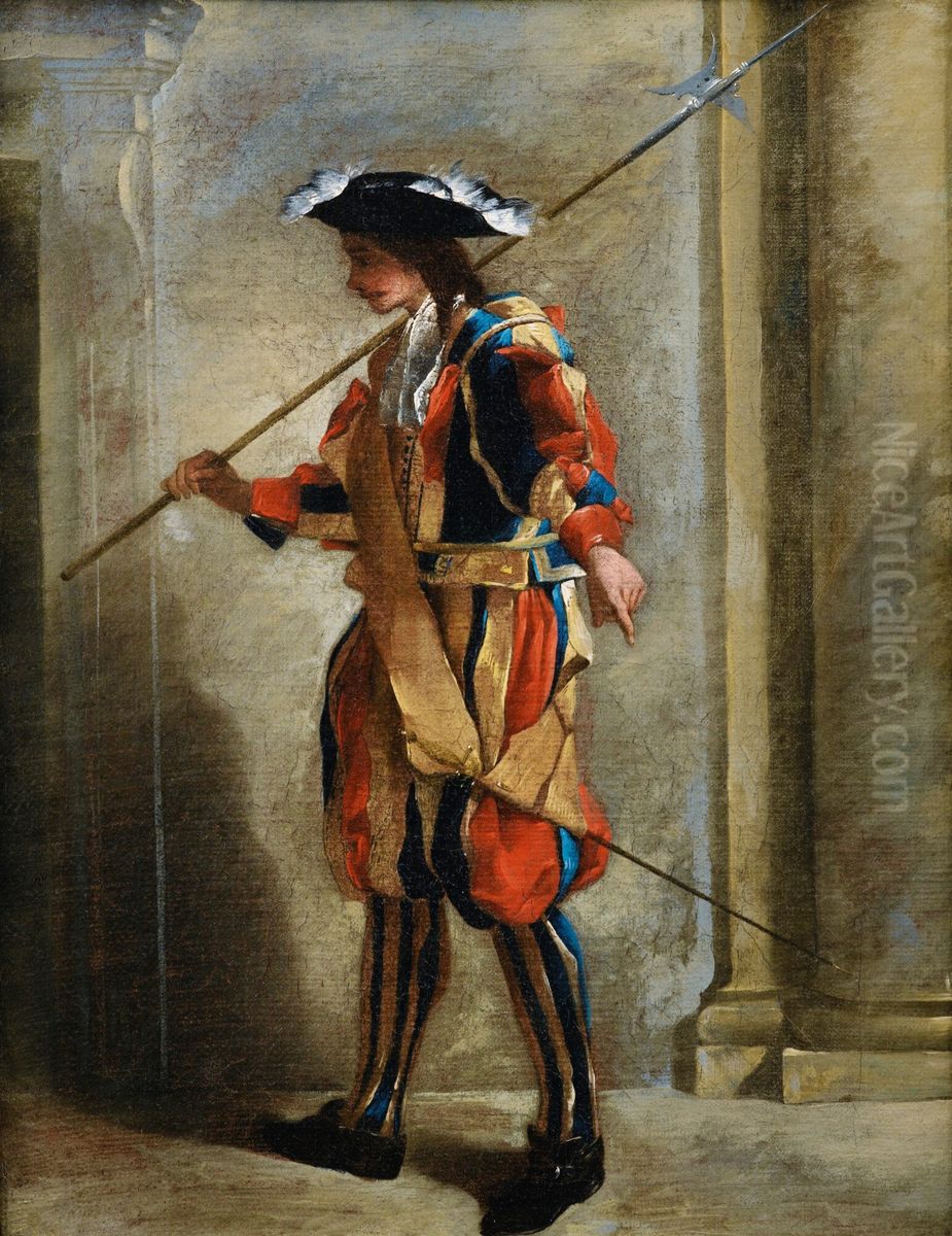 Swiss guard Oil Painting by Jean Barbault