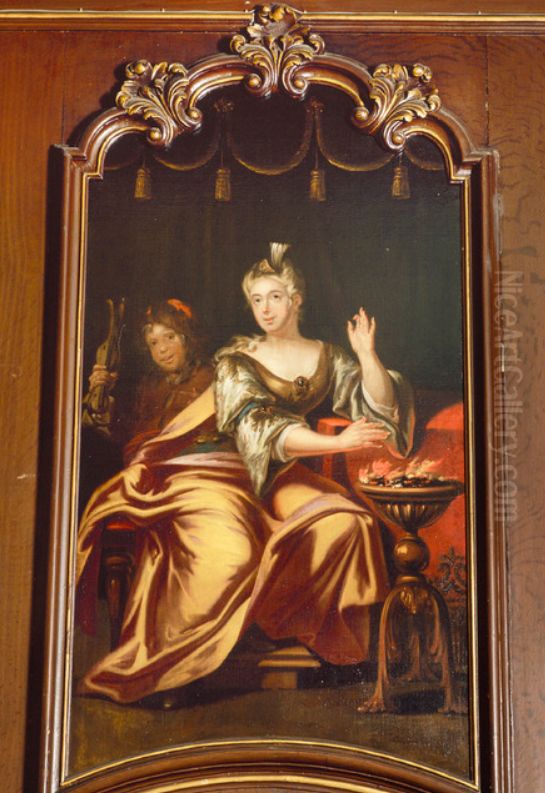 Winter Oil Painting by Frans Breydel