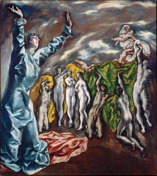 The Vision of Saint John Oil Painting by El Greco