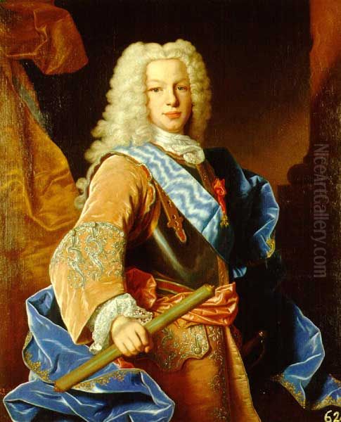 Portrait of King Ferdinand VI of Spain (1713-1759) as Prince of Asturias Oil Painting by Jean Ranc