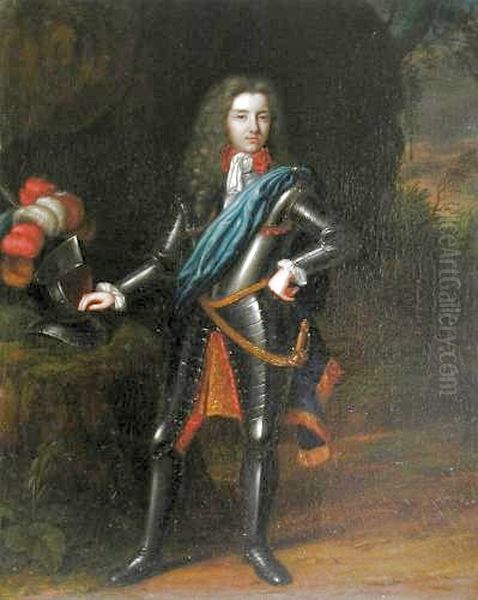 Portrait of Willem Lier (1653-1706) Oil Painting by Johannes Carre