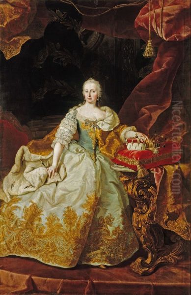 Cesarica Marija Terezija Oil Painting by Martin Van Meytens