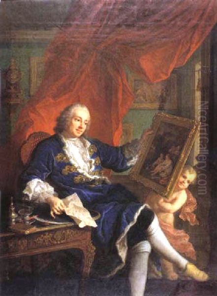 Portrait of Leonard Batheon de Vertrieu Oil Painting by Charles Grandon