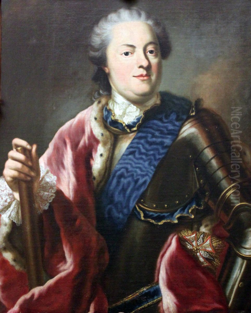Friedrich Christian, Elector of Saxony (1722-1763) Oil Painting by Georg Desmarees