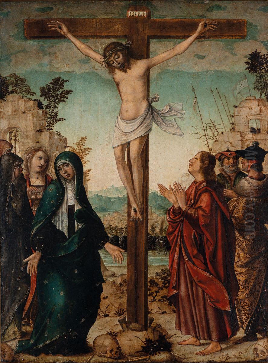 Crucifixion Oil Painting by Juan de Flandesand workshop