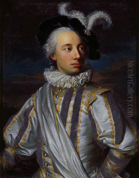 Portrait of Niklaus Tscharner Oil Painting by Jakob Emanuel Handmann