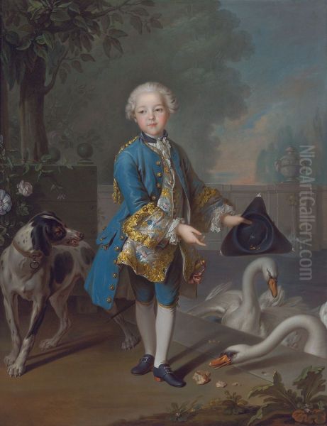 Portrait of LouisPhilippeJoseph d'Orleans, Duke of Orleans by Louis Tocque Oil Painting by Louis Tocque