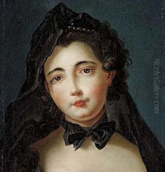 Bildnis Marie Sophie Charlotte de La Tour d'Auvergne (1729-1763), princesse de Craon Oil Painting by Jean-Marc Nattier