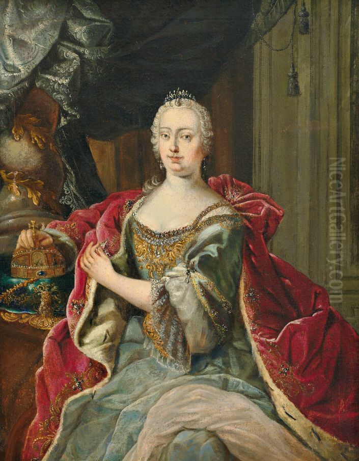 Portrait of empressMaria Theresia(1717-1780) Oil Painting by Unidentified painter