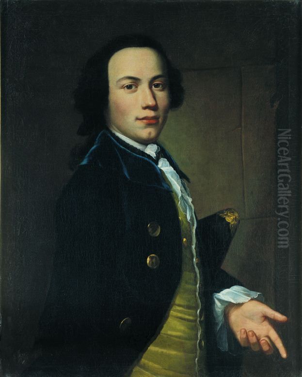 Bildnis Daniel Beat Ludwig Funk (1726-1787). Oil Painting by Jakob Emanuel Handmann
