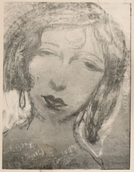 Female portrait Oil Painting by Stanislaw Ignacy Witkiewicz