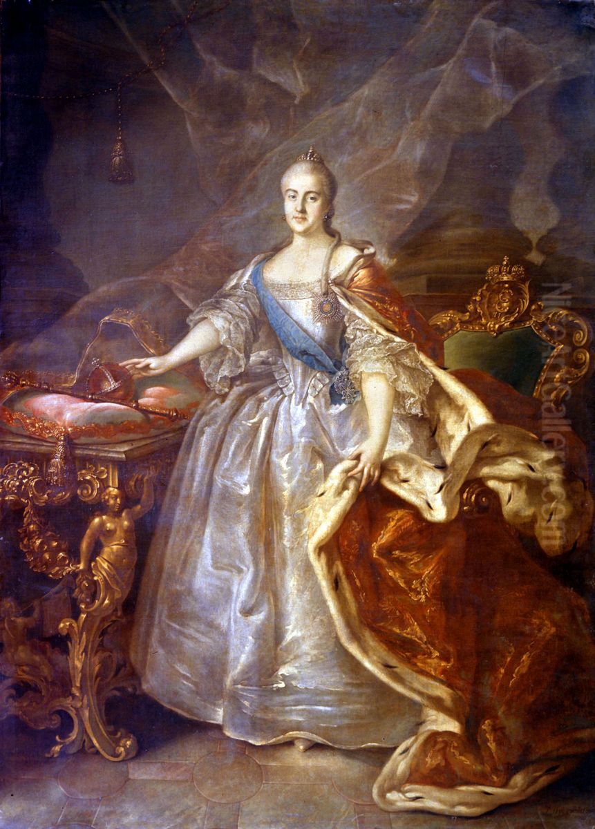 Portrait ofCatherine II of Russia Oil Painting by Ivan Argunov