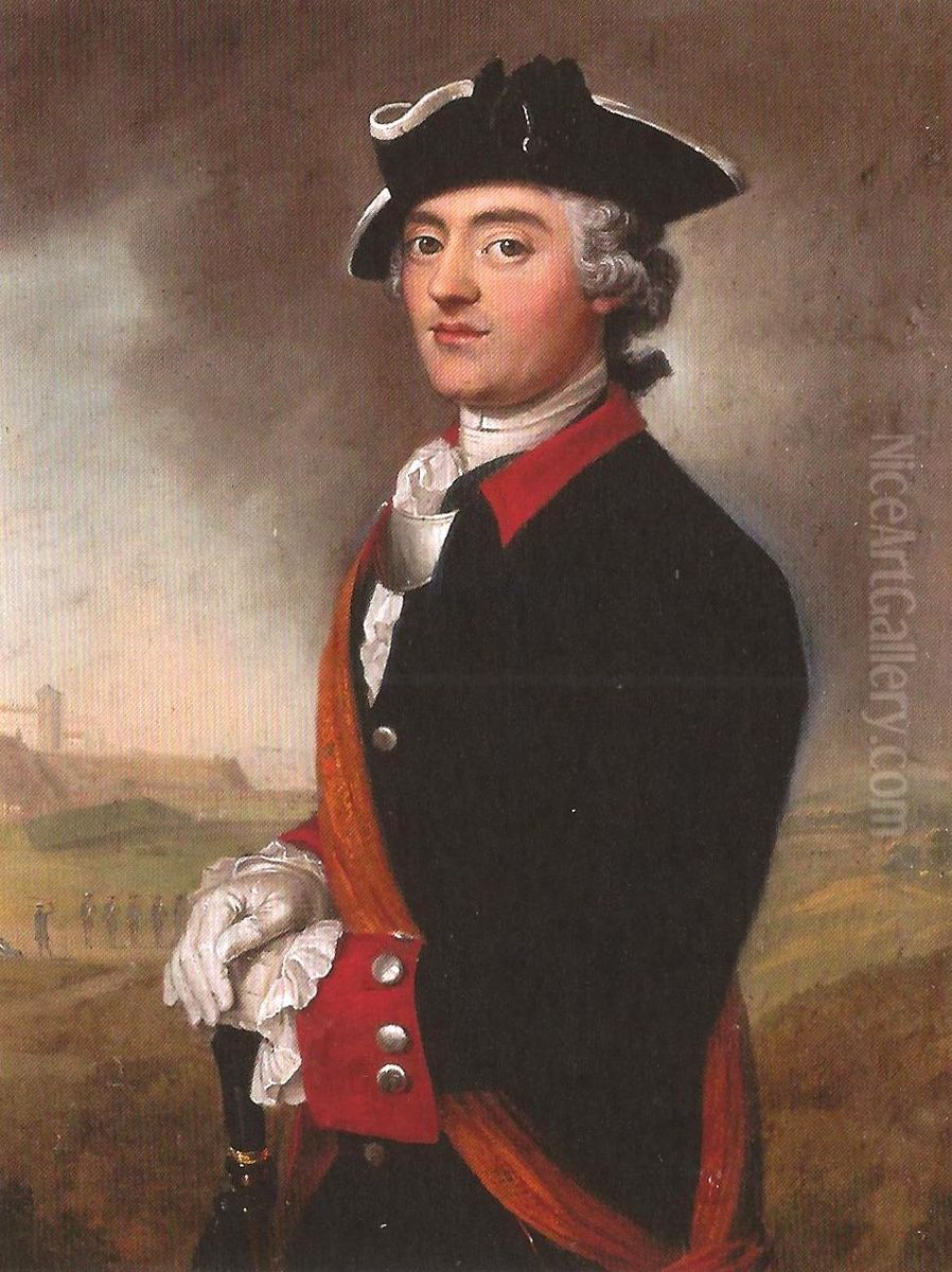 Karl Emanuel Sturler (1738-1827) Oil Painting by Johann Ludwig Aberli