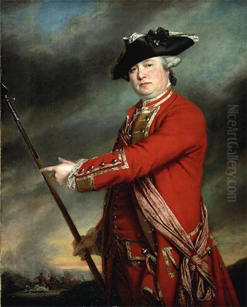 Lieutenant ColonelFrancis Smith, leader of the British forces at theBattles of Lexington and Concord. Oil Painting by Francis Cotes