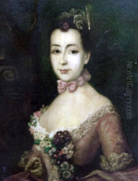 Portrait of Friederike Riedesel (1746-1808) Oil Painting by Johann Heinrich Tischbein