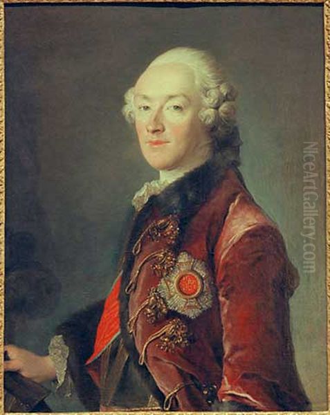 Portrait ofChristian IV, Count Palatine of Zweibrucken(1722-1775) Oil Painting by Louis Tocque
