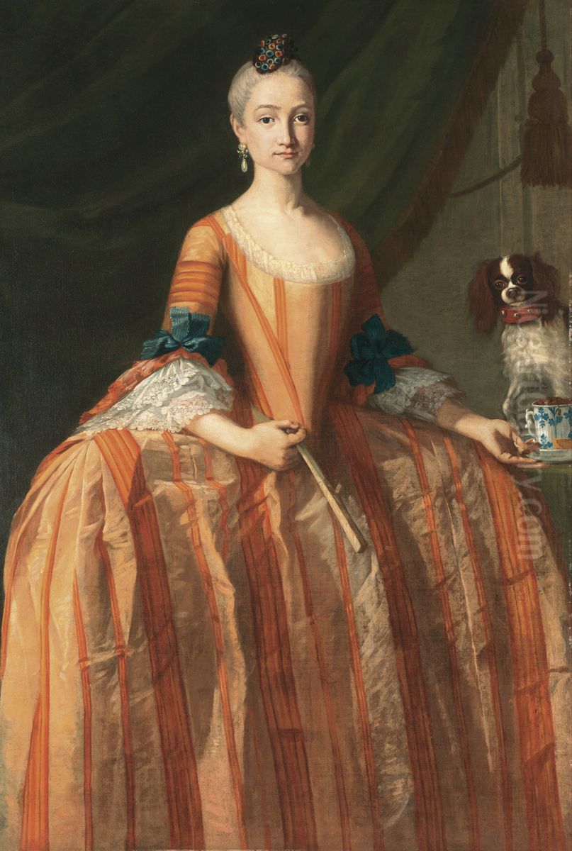 Portrait of theInfanta Maria Josefa of Spain(1744-1801), daughter of Charles III. Oil Painting by Giuseppe Bonito