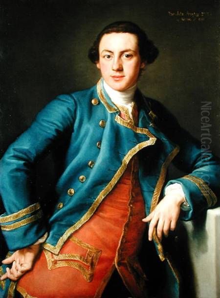 Portrait of SirJohn Armytage, 2nd Baronet (1732-1758) Oil Painting by Pompeo Batoni